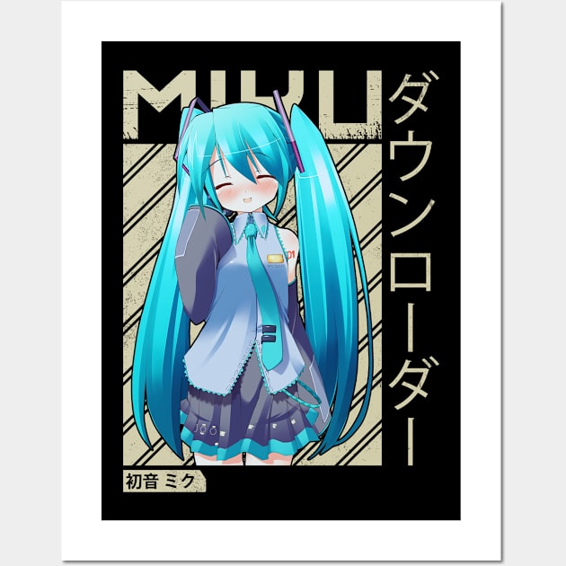 hatsune miku new 7 Wall Art by Vidi MusiCartoon